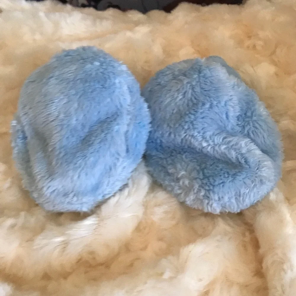 Newborn Baby Fuzzy Teddy Bear Slipper Booties